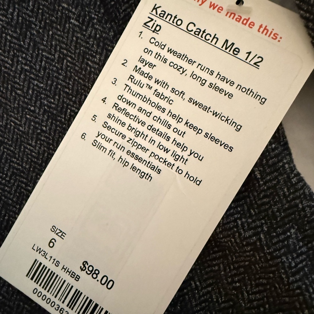 Lululemon Athletica Gray 1/2 Zip Top - Picture 8 of 9